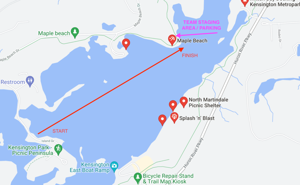 Kathryn Bennett Race Course Map